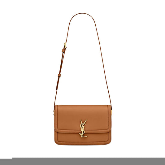 y*l  solferino medium satchel in box Sa**t Lau*nt leather 6343050sx0w7724 (23*16*6cm)