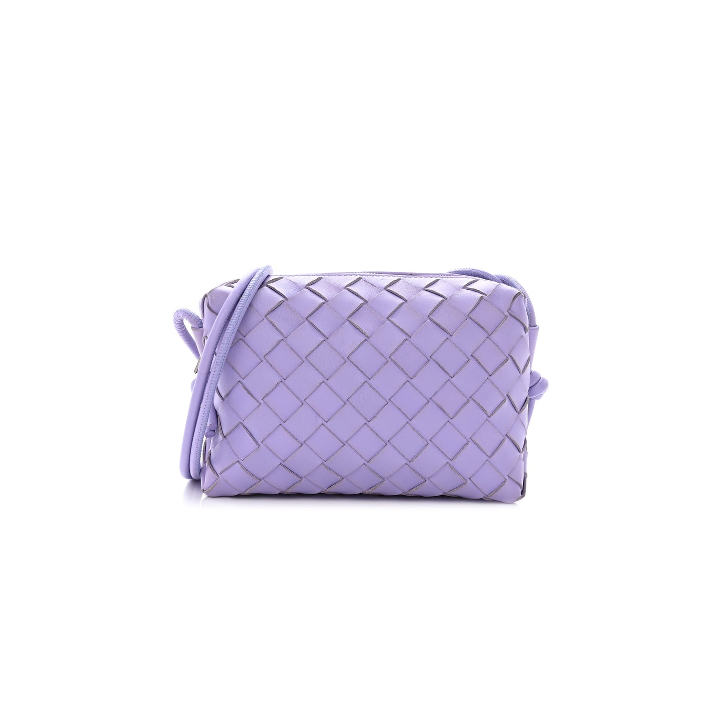 bo*te*ga Ve*ne*ta nappa intrecciato mini loop camera bag wisteria (17*11*7cm)