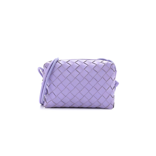 bo*te*ga Ve*ne*ta nappa intrecciato mini loop camera bag wisteria (17*11*7cm)