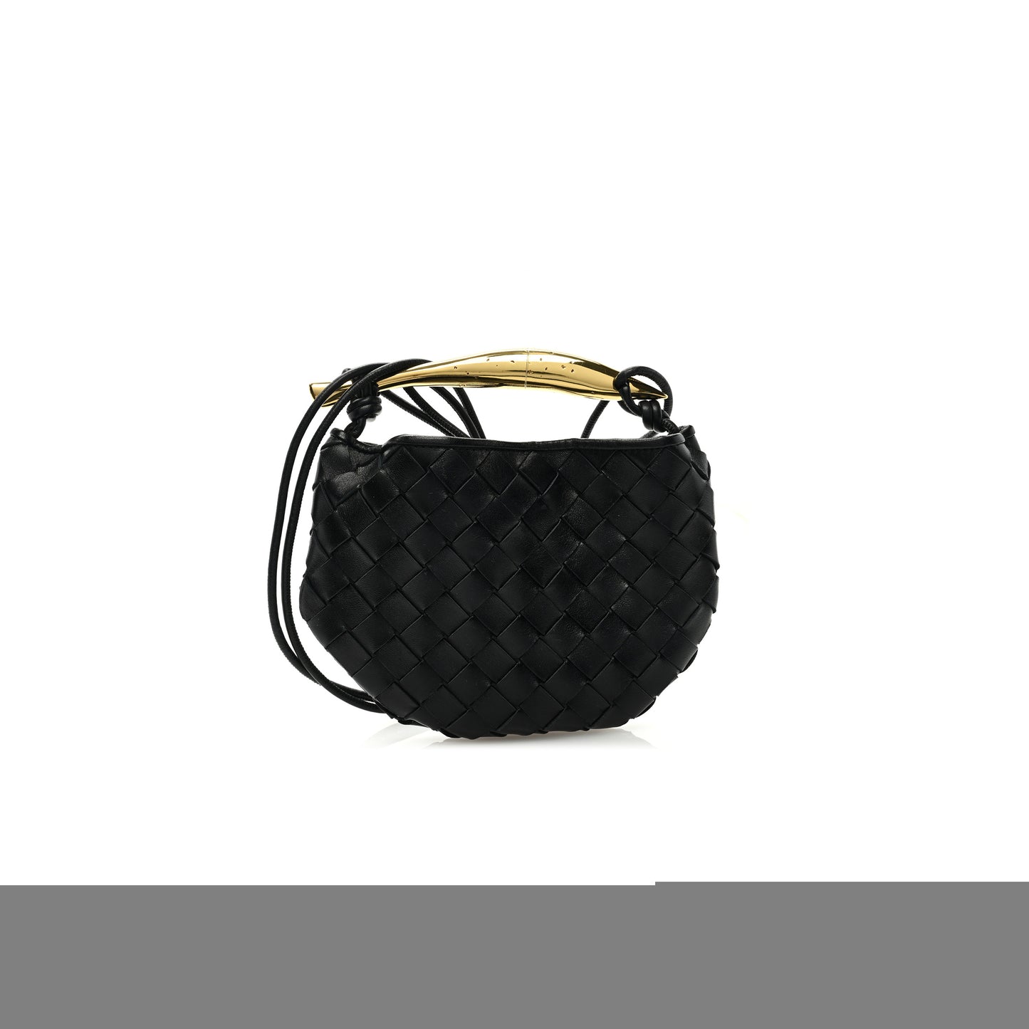 bo*te*ga Ve*ne*ta nappa intrecciato mini sardine bag black (20*14*3cm)