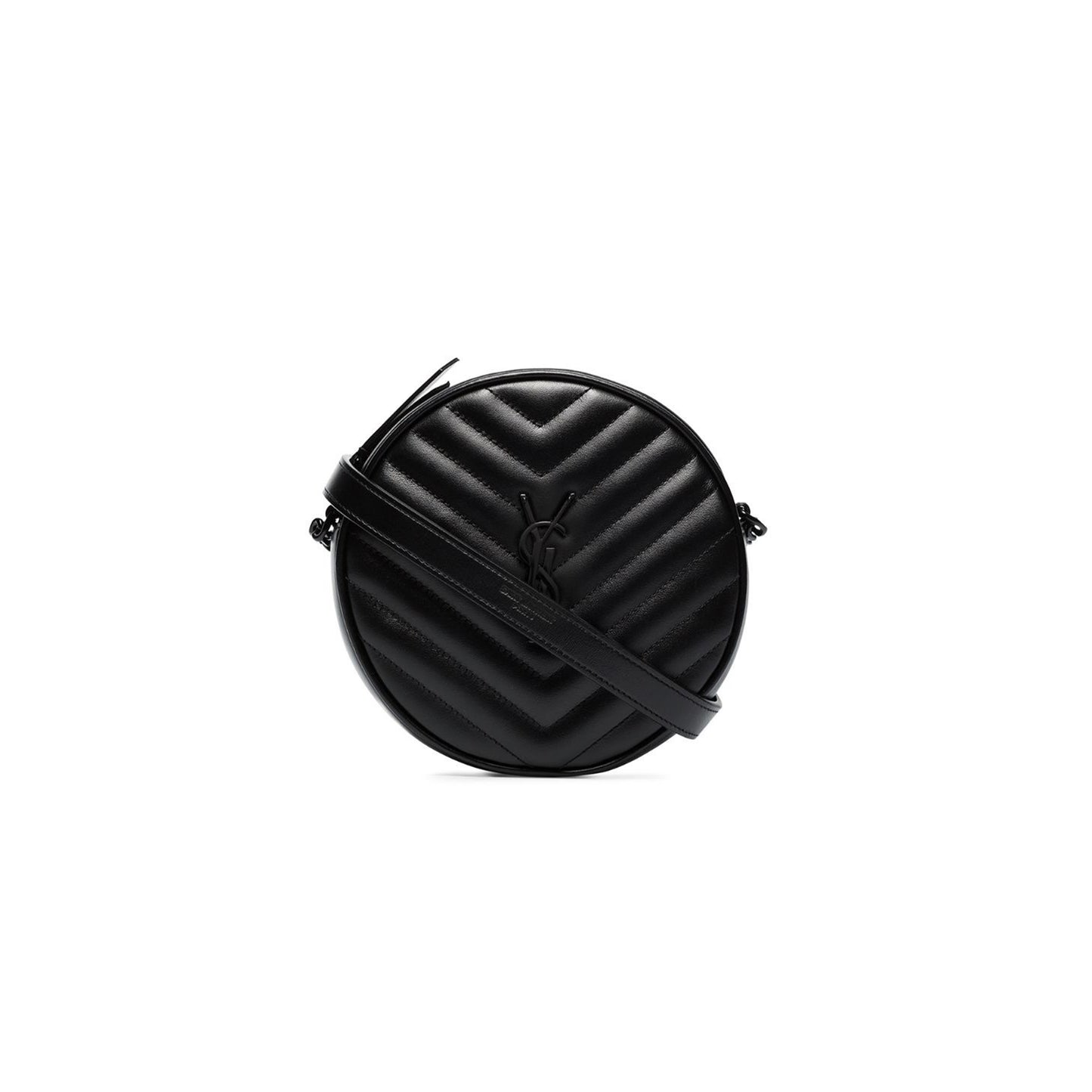Y*L vinyle round camera bag in quilted leather 610436dv7081000 (17*17*5.5cm)