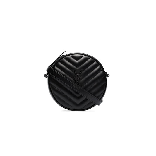 Y*L vinyle round camera bag in quilted leather 610436dv7081000 (17*17*5.5cm)