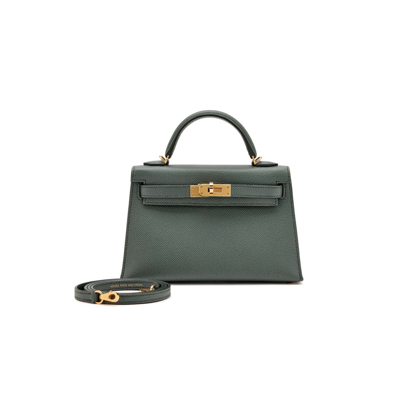H**mes master epsom mini kelly 20 gold hardware (19*12*5.5cm)