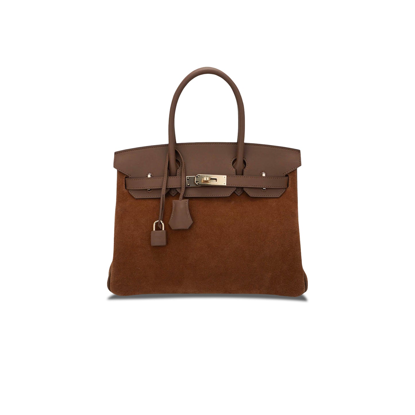 H**mes birkin 30 chestnut gold buckle bag 58822833472 (30*22*16cm)