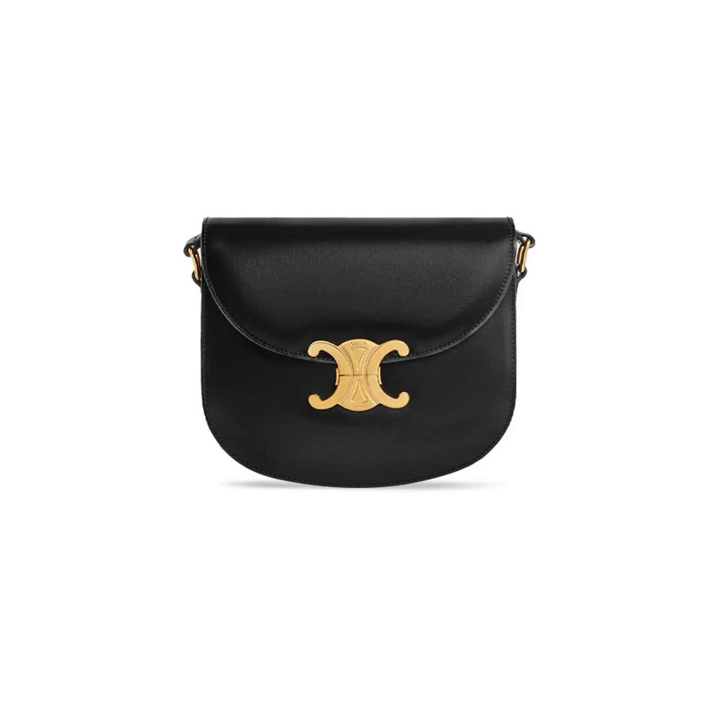 Ce**e shoulder bag in teen besace triomphe shiny calfskin 110413bf4.38no (18.5*16*6cm)