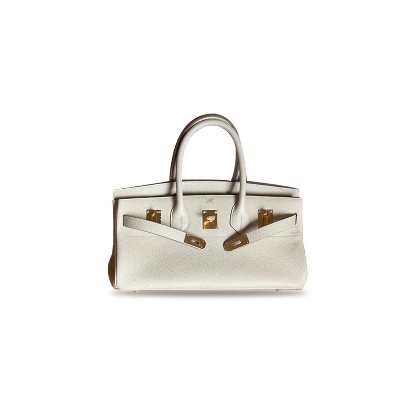 H**mes SHOULDER BIRKIN 42CM TOGO  MILKSHAKE WHITE GOLD BUCKLE (42cm)