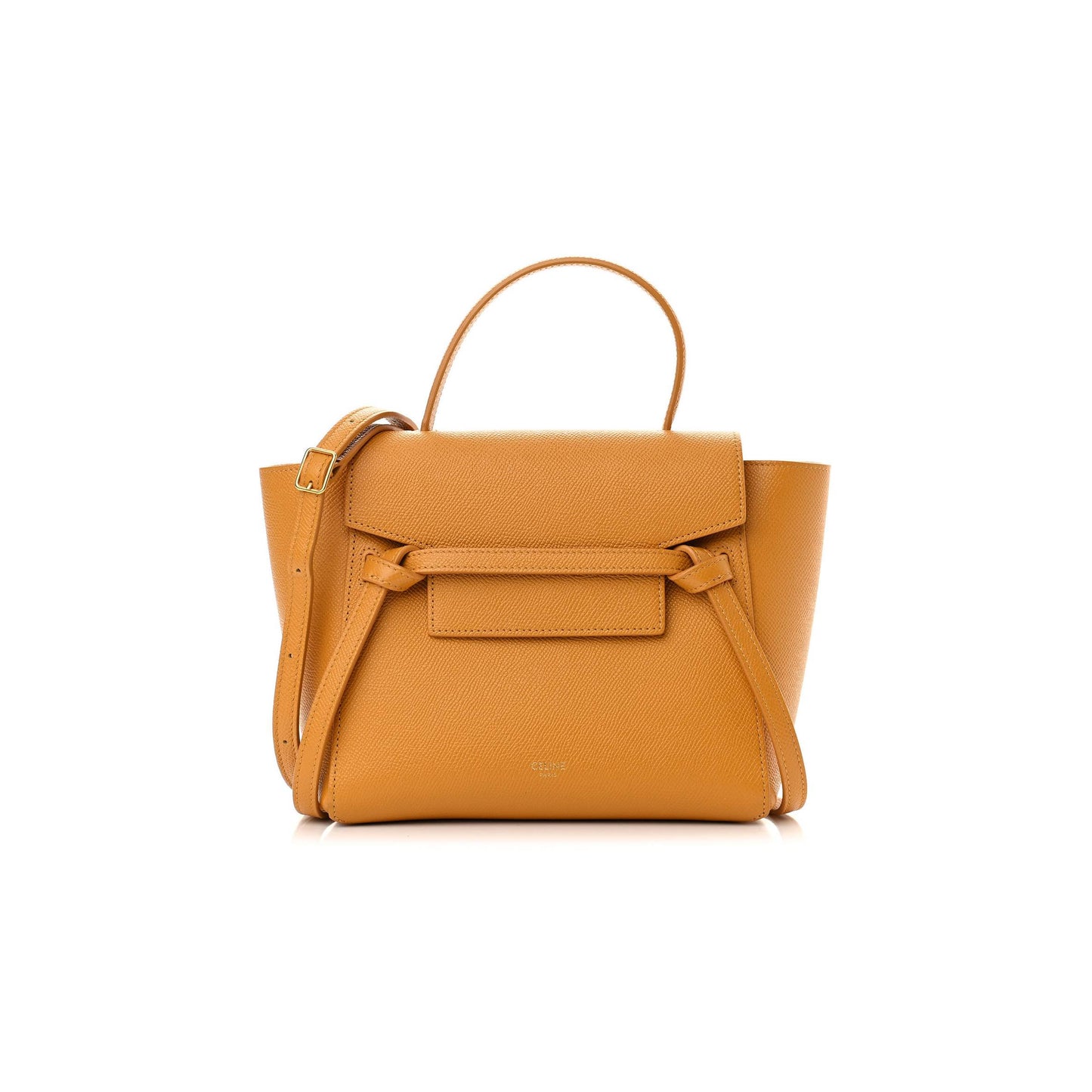 Ce**e grained calfskin nano belt bag calendula (20*18*10cm)