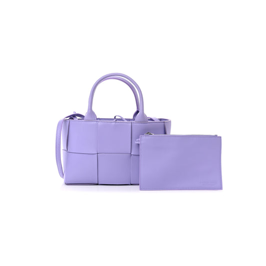 bo*te*ga Ve*ne*ta nappa intrecciato mini arco tote wisteria (25*17*9cm)