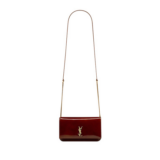 Y*L monogram phone holder with strap in smooth leather 635095271749 (18*11*2cm)