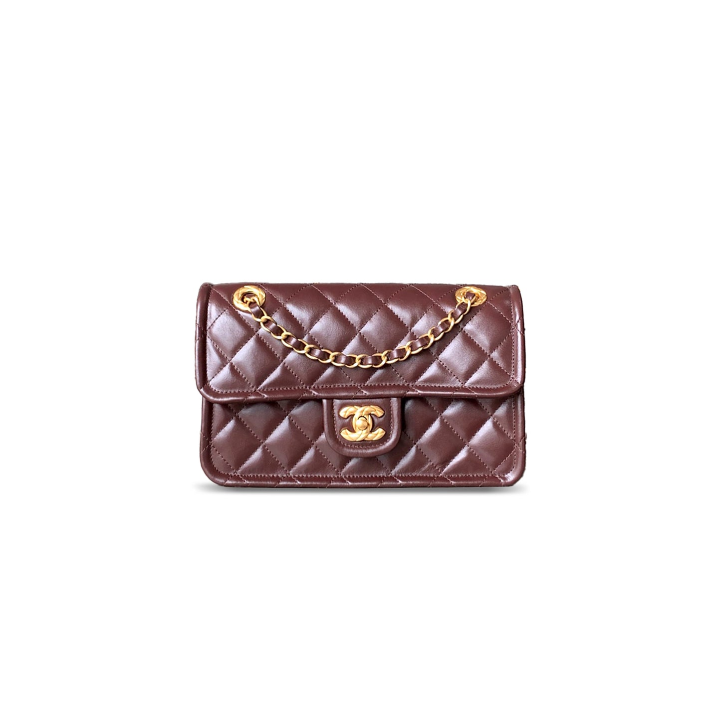 Ch**el master small 24k sweet crush flap bag as5225 (24.5*15.5*7cm)