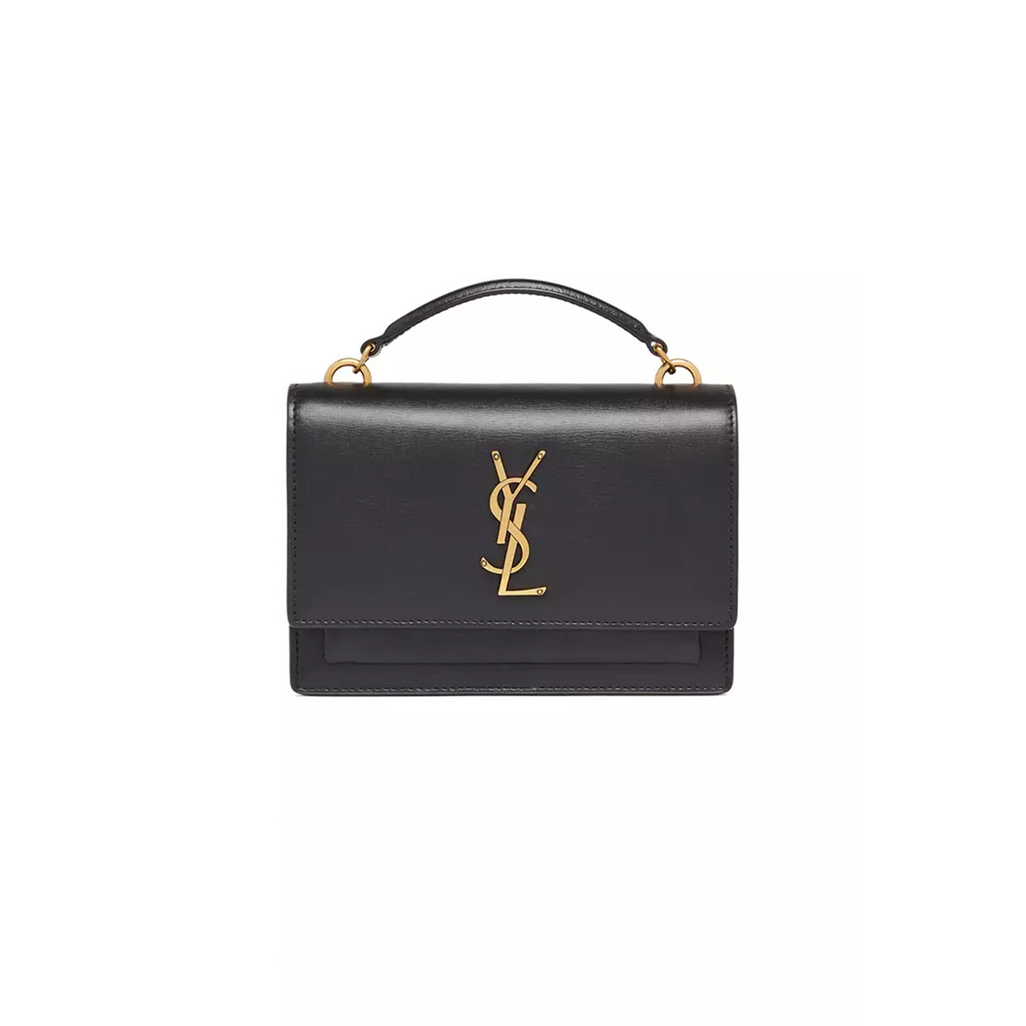 Y*L sunset chain wallet in smooth leather black 533026d422w1000 (19*14*5.5cm)