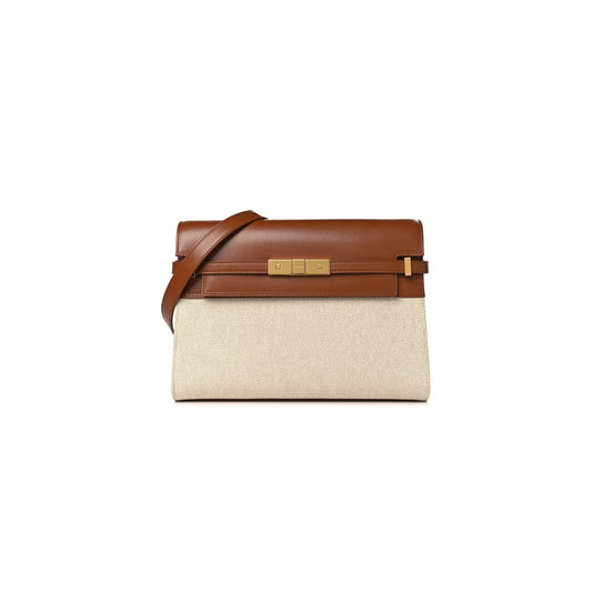 Y*L manhattan shoulder bag in leather and canvas shoulder bag 5792711243079 (29*20*7.5cm)
