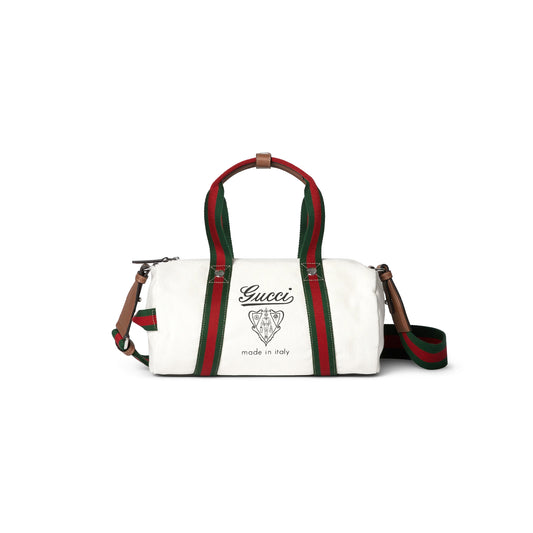 G*u*i small printed canvas duffle bag 816865 (30*16*15cm)