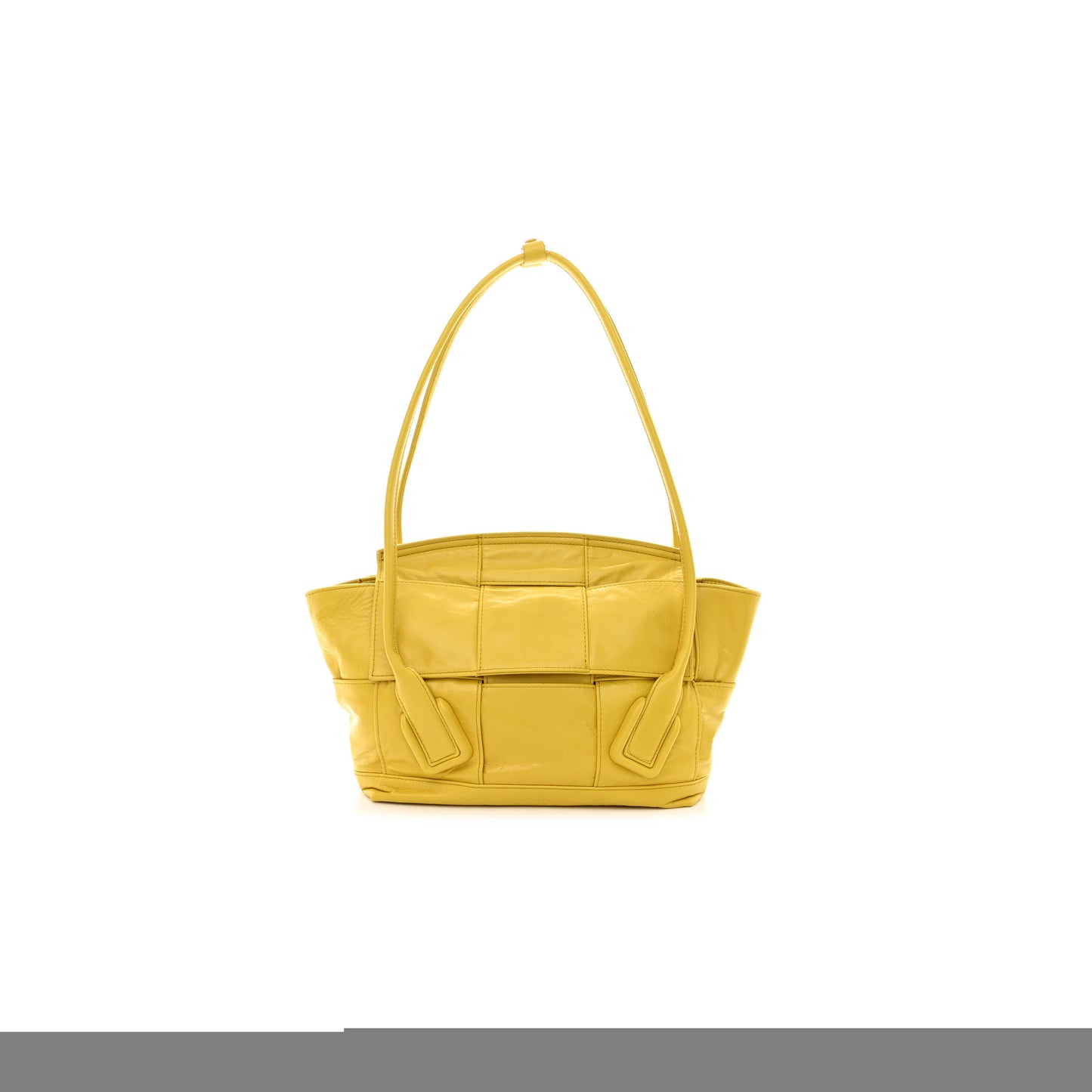 bo*te*ga Ve*ne*ta paper calfskin maxi intrecciato small arco mirabelle (22*19*8cm)