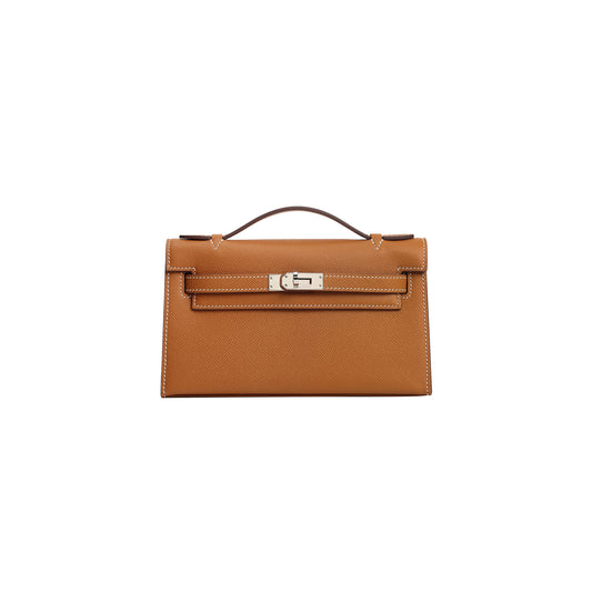H**mes mini kelly epsom ck37 gold (22*14*7cm)