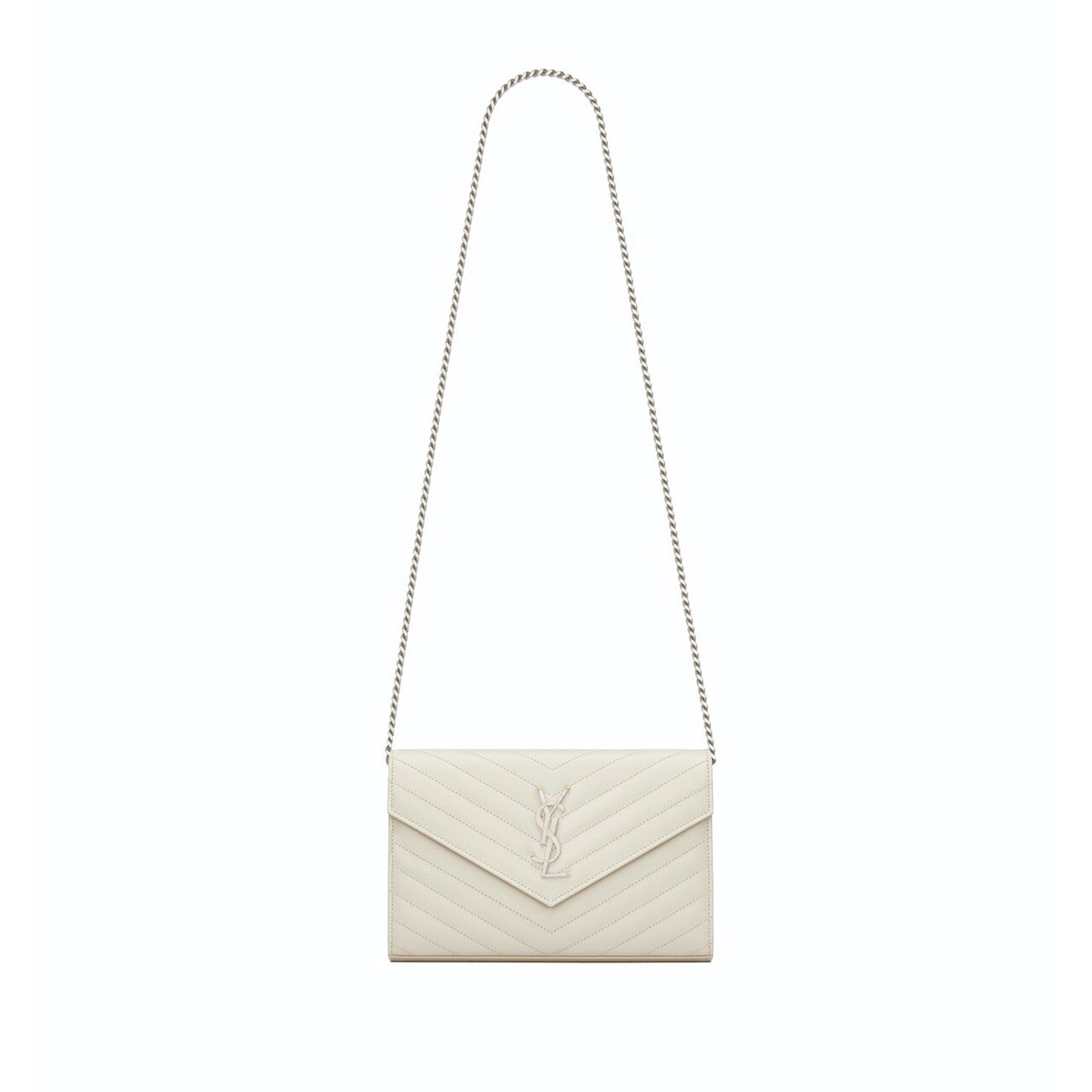 Y*L cassandre matelassÉ chain wallet in grain de poudre embossed leather 377828365524 (22.5x14x4cm)