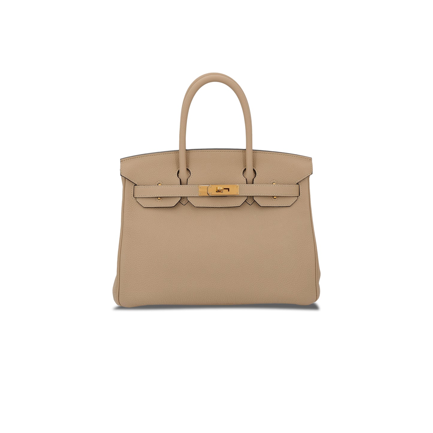 H**mes birkin25 togo 81 dove grey gold buckle bag 10087367 (25*20*13cm)