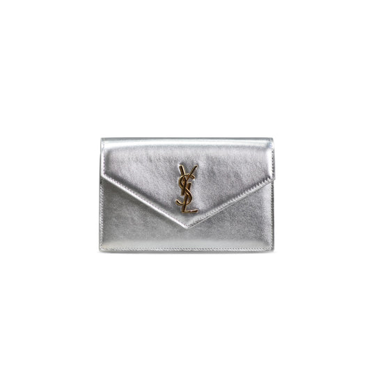 Y*L cassandre envelope chain wallet in silver 393953121725 (19*12.5*3.5cm)
