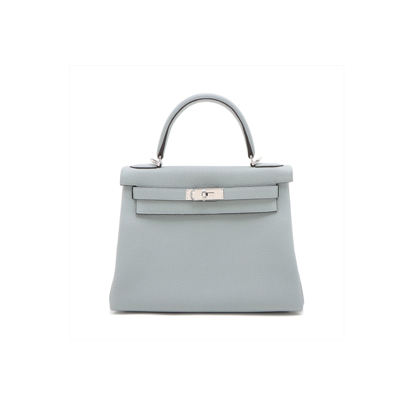 H**mes master kelly 28 togo blue glacier silver metal fittings (28*22*10cm)