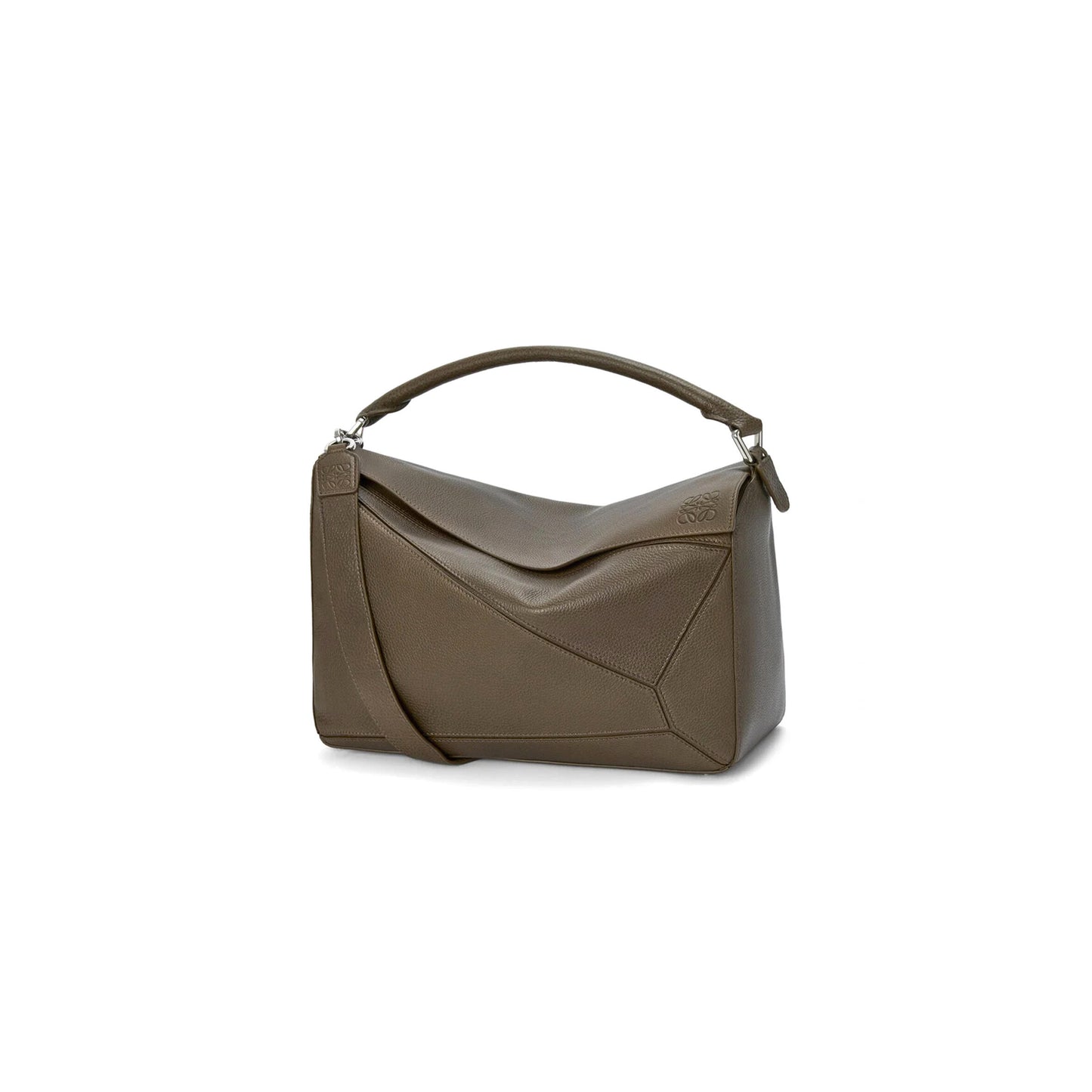 l0ew* large puzzle bag in S*pple grained calfskin b510pnlx01 (33*21.5*14.7cm)
