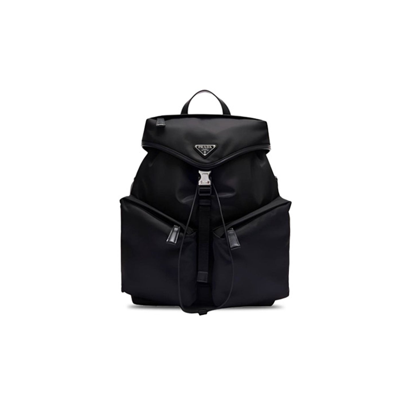 Pra*a re-nylon and leather backpack 2vz111 (38*30*17cm)