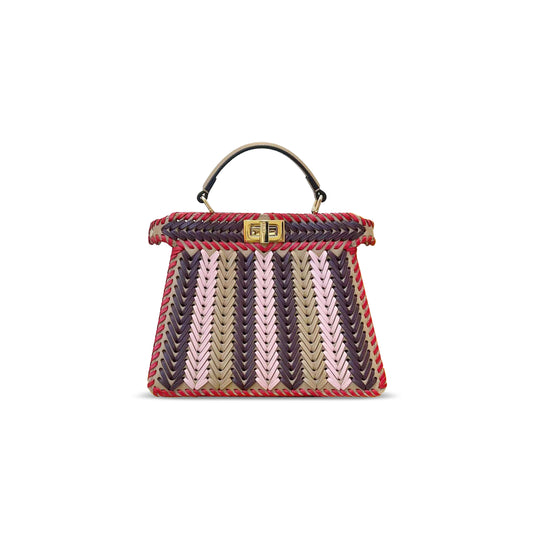 F**di peekaboo peekaboo iseeu leather multicolour (27*20*11cm)