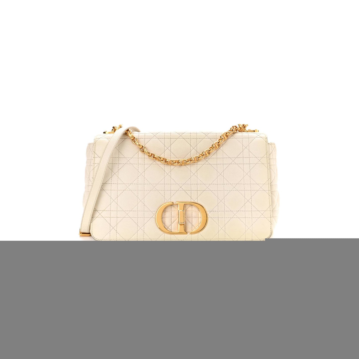 D*or grained calfskin cannage large caro bag latte (29*17*8.9cm)