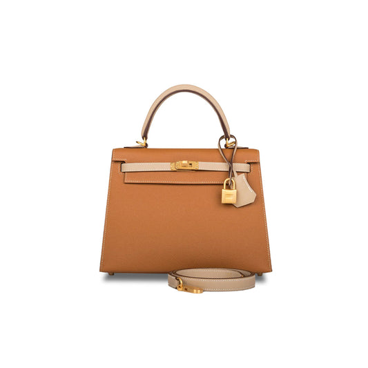 H**mes kelly 32 gold and trench brushed gold hardware (32*23*10.5cm)