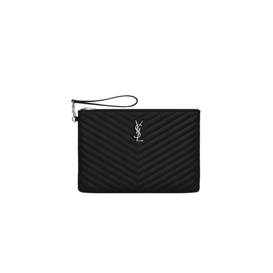 Y*L cassandre matelassÉ tablet pouch in leather 559193cwu021000 (30*21.5*2cm)