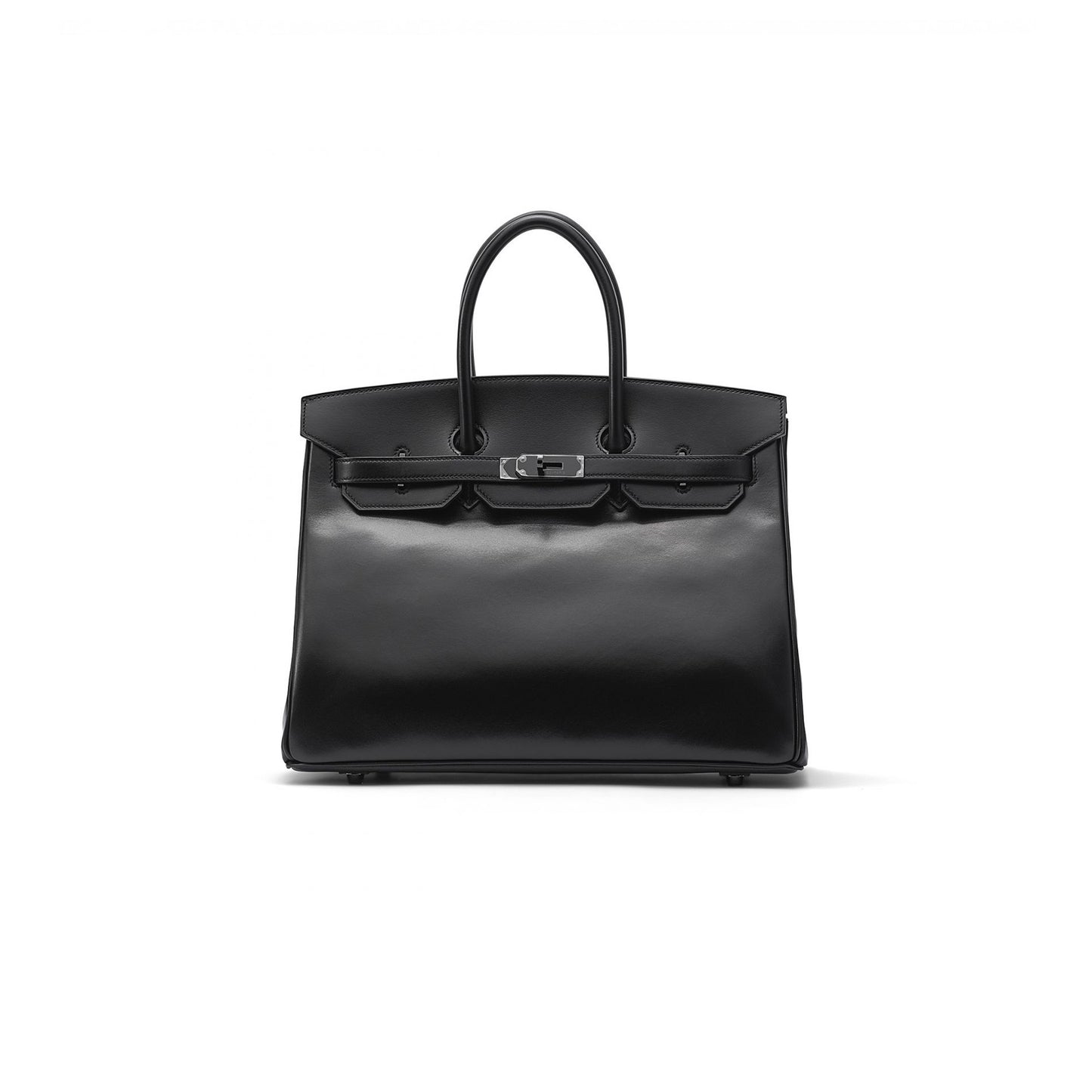 H**mes master birkin 35 box leather black bag h028698ck89 (35*25*18cm)