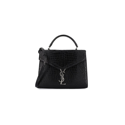 Y*L cassandra medium top handle bag in crocodile-embossed shiny leather 578000546632 (24.5*20*11.5cm)