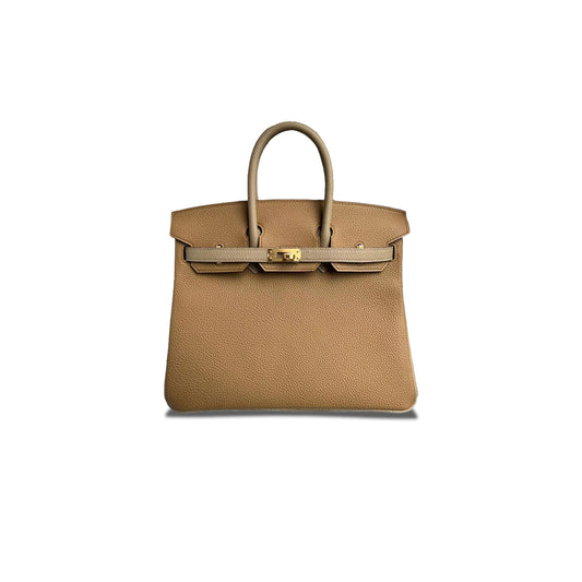 H**mes birkin 25 clemence leather cake thousands of colors windbreaker gray 4496975 (25*20*13cm)