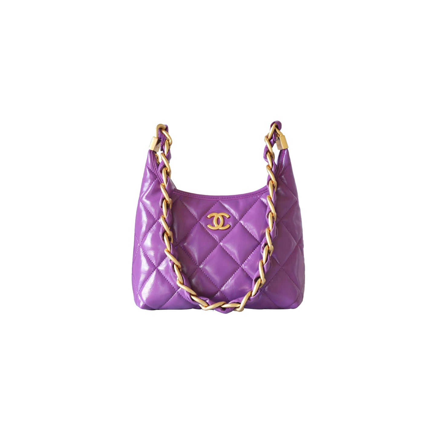 Ch*el master 24a chunky chain hobo underarm bag as4922 (22.5*19.5*8.5cm)