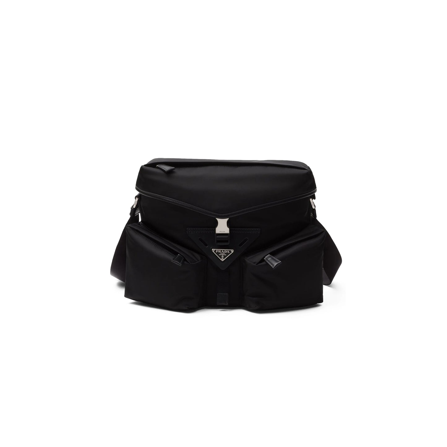 Pra*a re-nylon and leather shoulder bag 2vd062 (29*23*15cm)