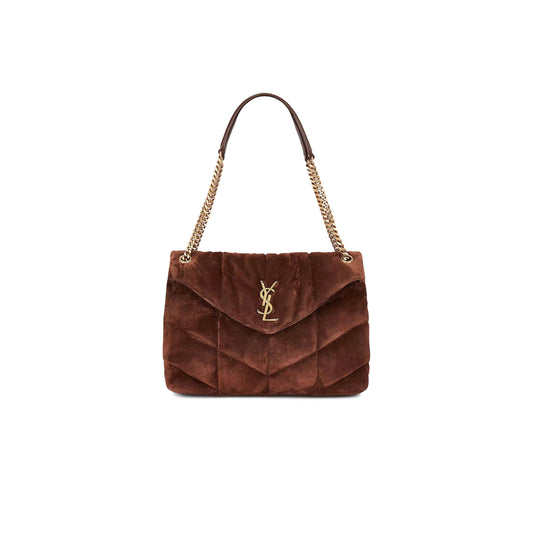 Y*L puffer medium in suede 577475154360 (35*23*13.5cm)