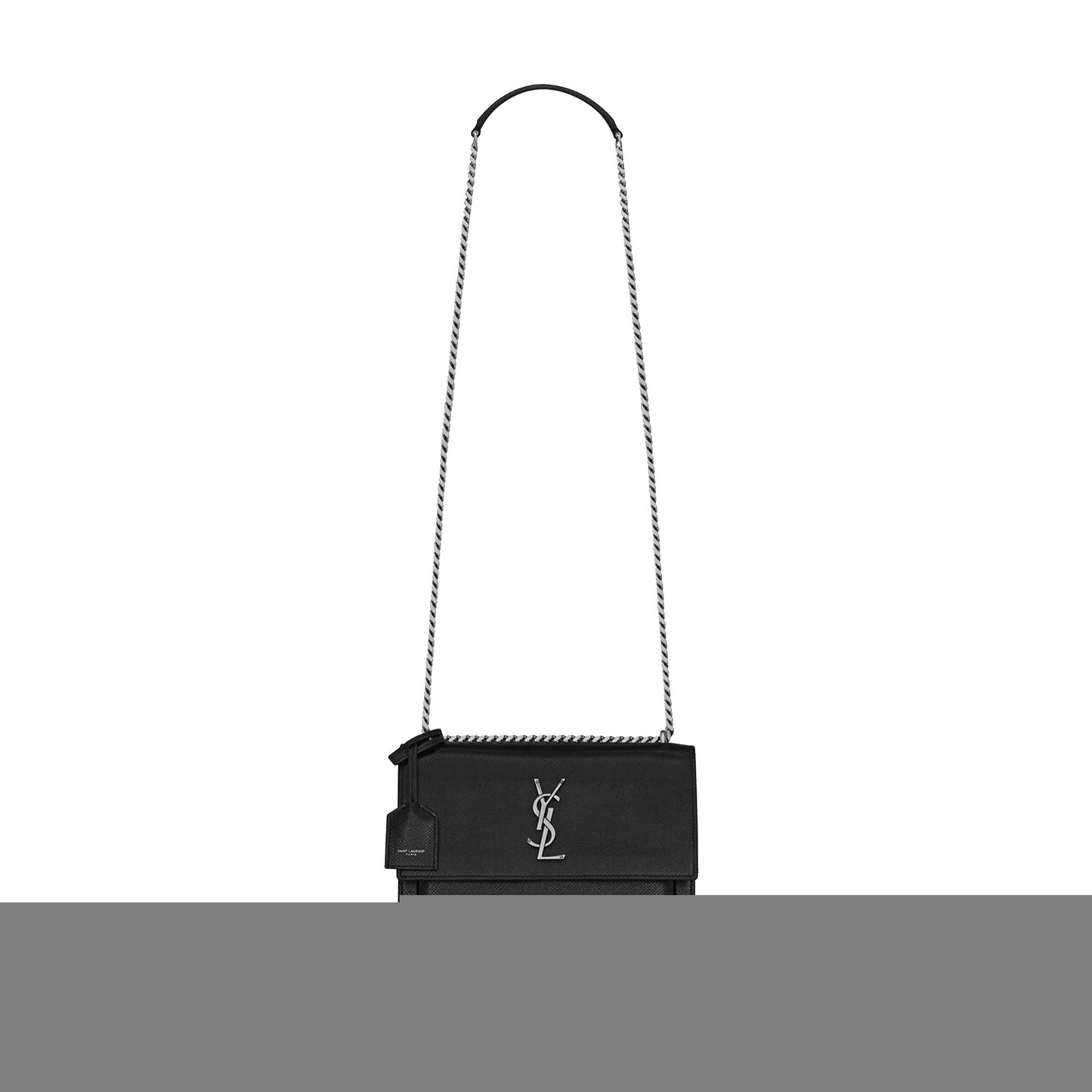 Y*L sunset medium chain bag in coated bark leather 442906h3z0n1000 (22*16*6.5cm)