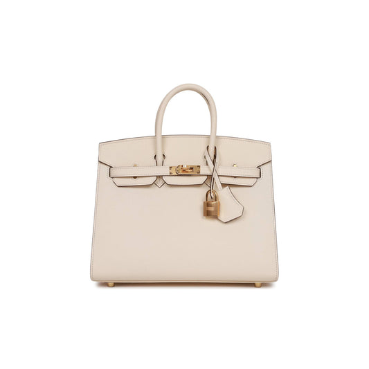 H**mes birkin sellier 25 nata epsom gold hardware handmade (25cm)