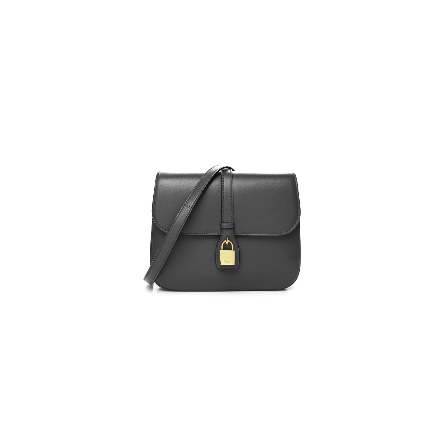 Ce**e smooth calfskin medium tabou anthracite (23*18*1cm)