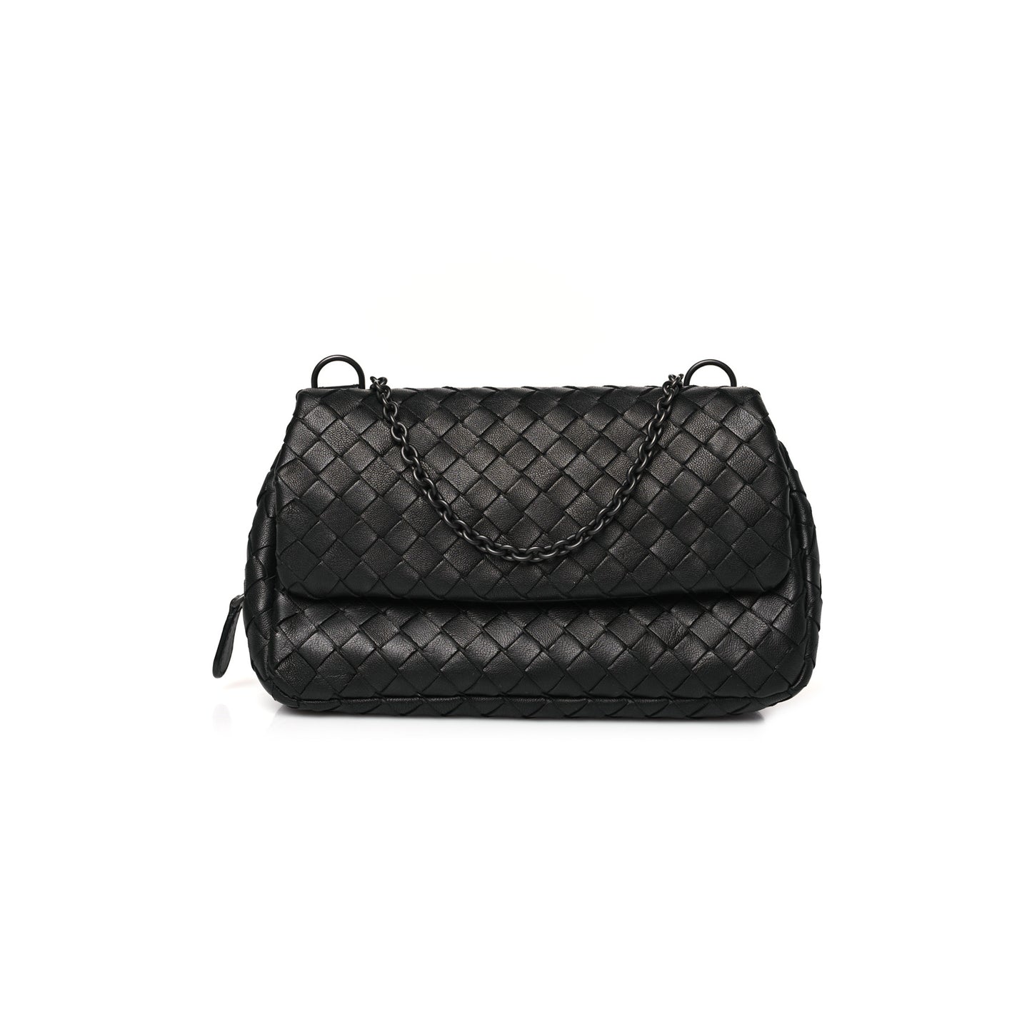 bo*te*ga Ve*ne*ta nappa intrecciato small messenger bag light grey (20*12*6cm)