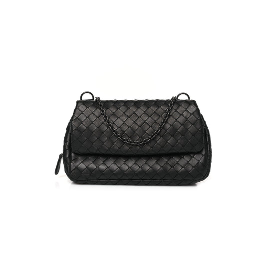 bo*te*ga Ve*ne*ta nappa intrecciato small messenger bag light grey (20*12*6cm)