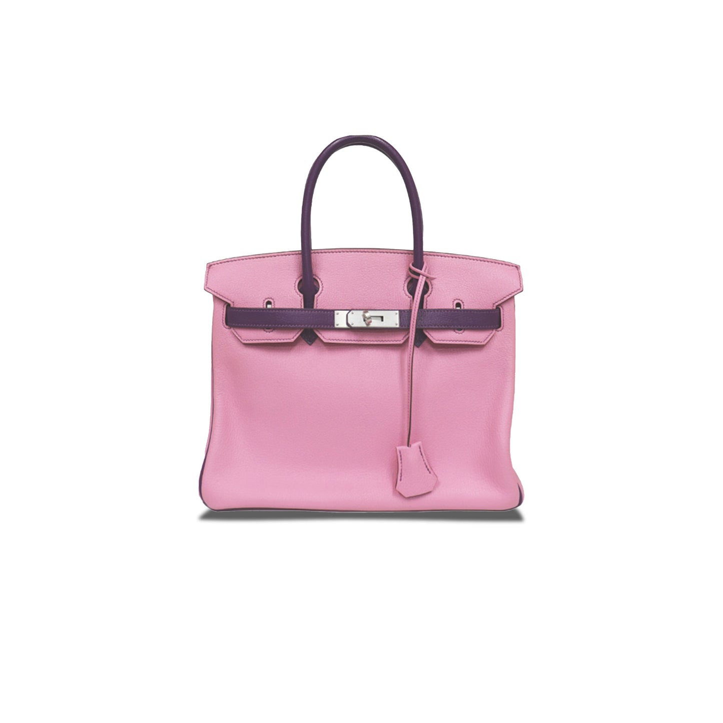 H**mes master birkin 30 epsom malva and anemone purple silver buckle 5010502009566 (30*23*15cm)