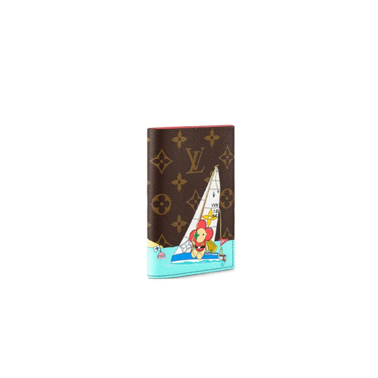 l0*is V*t0n monogram coated canvas passport brown m82625 (14*10.5cm)