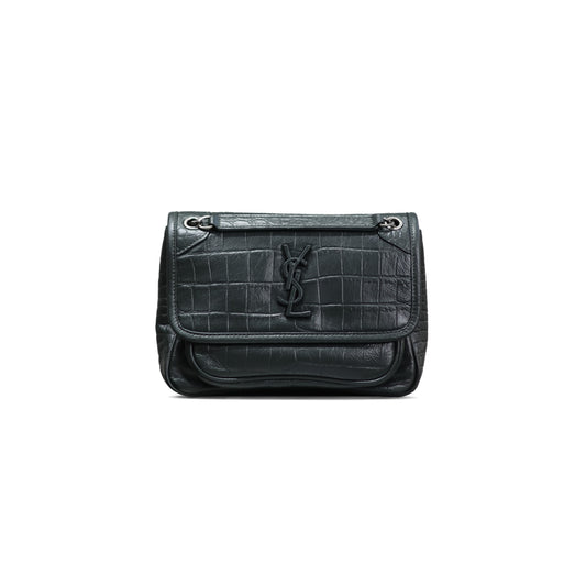 Y*L niki baby in crocodile-embossed leather 633151352204 (21*16*7.5cm)