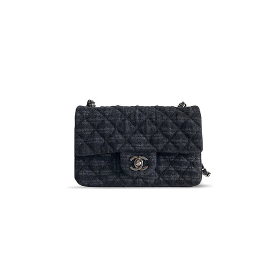 Ch*el denim flap bag as2240 (20*12*6cm)
