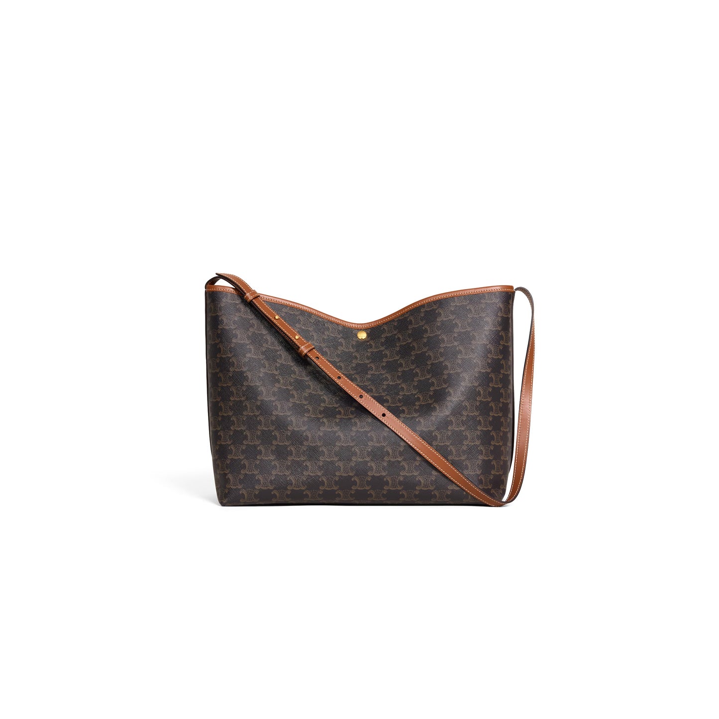 Ce1i*e soft shopper bag in triomphe canvas and calfskin 123912gxc.04lu (32.5*24.5*14cm)
