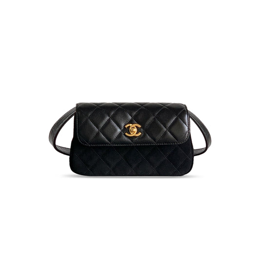 Ch*el lambskin flap crossbody bag ap4677 (19.5*11.5*5cm)