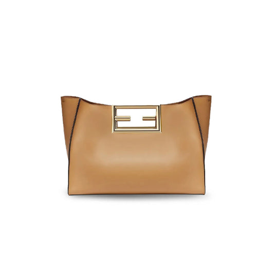 F**di vitello king medium F**di way tote miele scuro 8bh391aaiwf15kr (40*29*17cm)