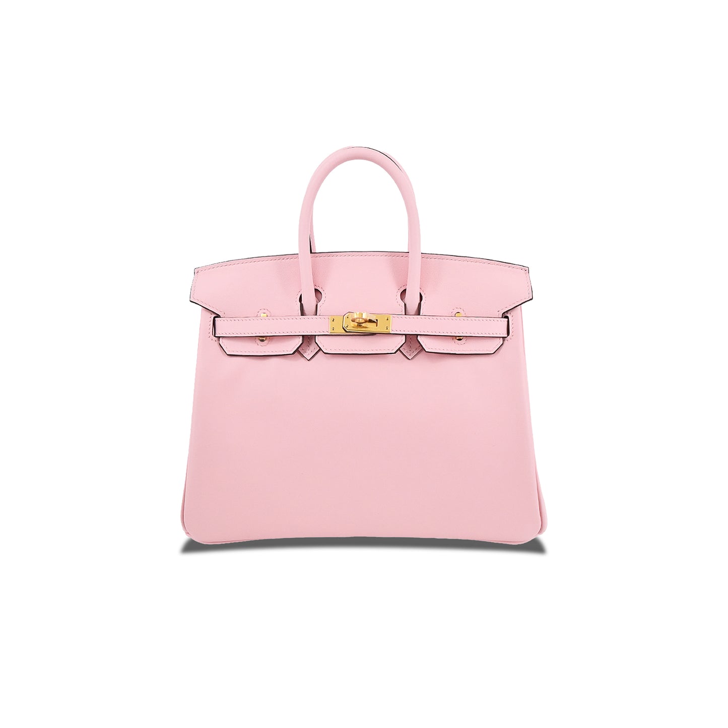 H**mes master birkin 35 swift leather 3q pink gold buckle h049362cc05 (35*25*18cm)