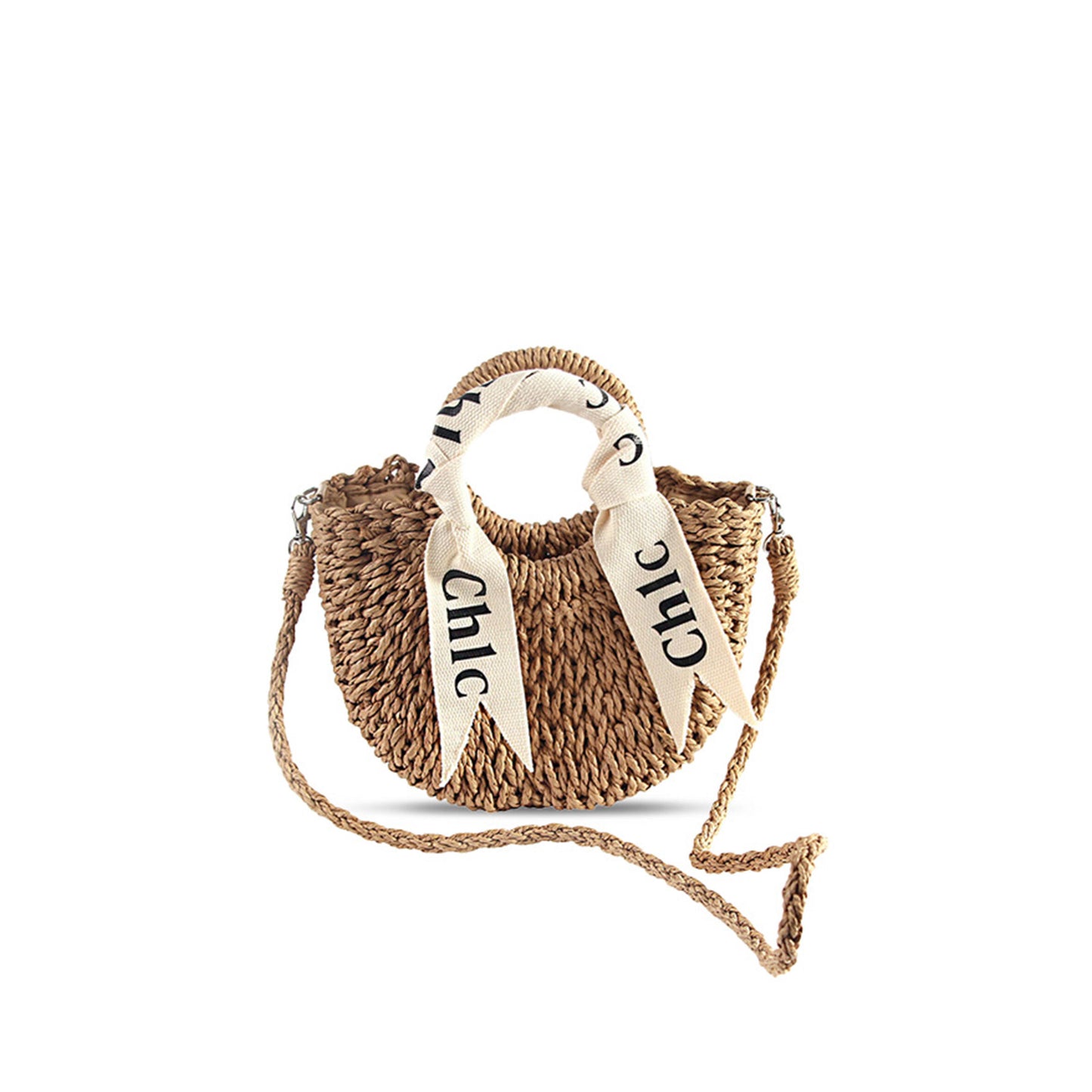Ch10É small woody basket bag (25*19cm)