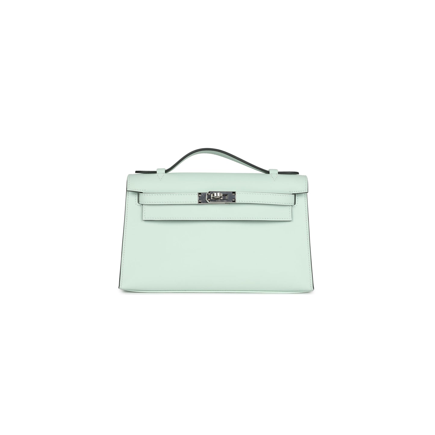 H**mes master kelly pochette vert bubble green swift palladium hardware (22*14*7cm)